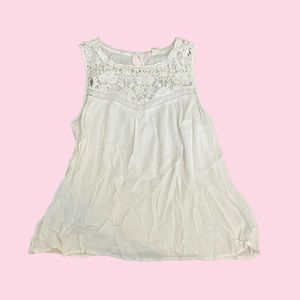 White Lace Detailed Top